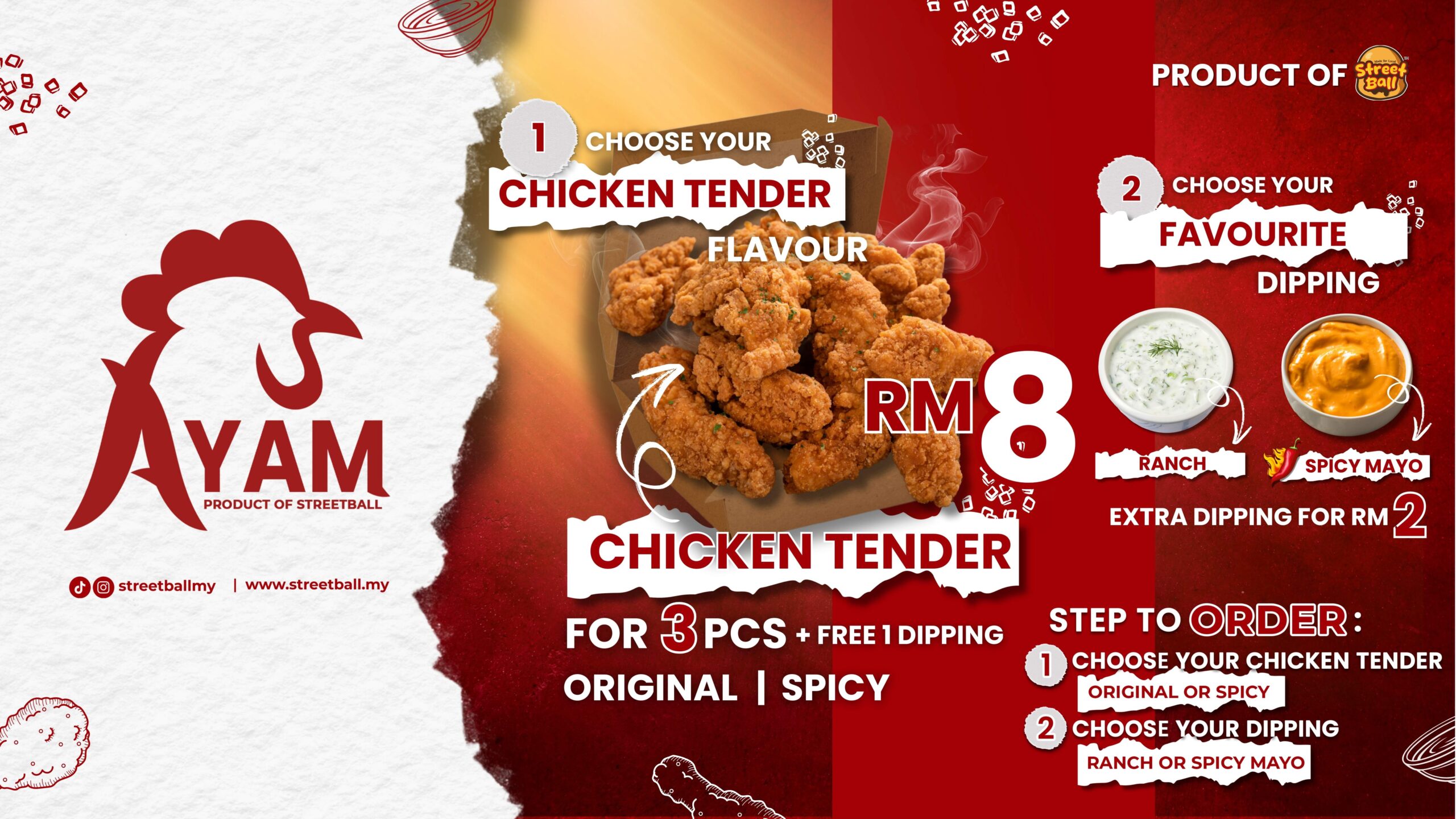 MENU AYAM WEBSITE BANNER